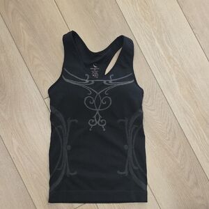 Black Sleeveless Stretchy Workout Tank Top